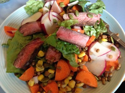 Leftovers Lunch: Steak Salad